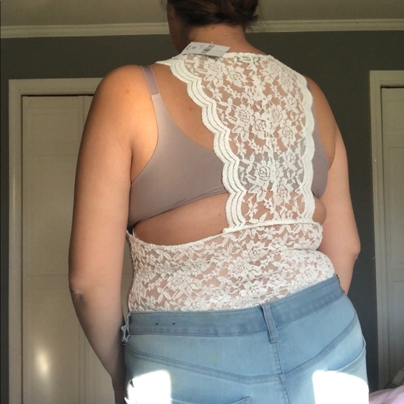 White Lace Bodysuit - Picture 2 of 5